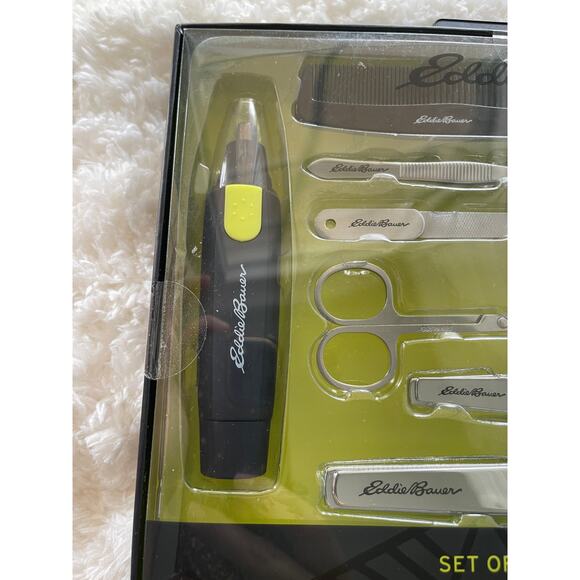 Eddie Bauer Set of 7 Tools Complete Mens Grooming Set NEW - Picture 2 of 12